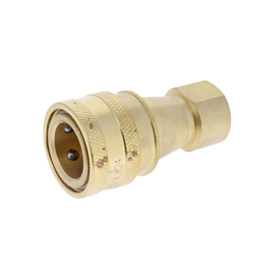 ISO B Brass Holmbury Coupling ISO 7241-B 180 Bar MWP, Thread Size: 06 (3/8"), (Female)