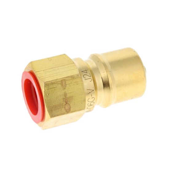 ISO B Brass Coupling ISO 7241-B 180 Bar MWP, Thread Size: 06 (3/8"), Male