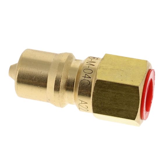 ISO B Brass Coupling ISO 7241-B 210 Bar MWP, Series: IBB, Thread Size: 04 (1/4"), Gender: Male