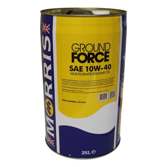 Morris Ground Force 10W-40 Horticultural Engine Oil - 25 Litre