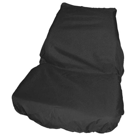 Black Polyester Universal Tractor / Mini Plant Waterproof Seat Cover