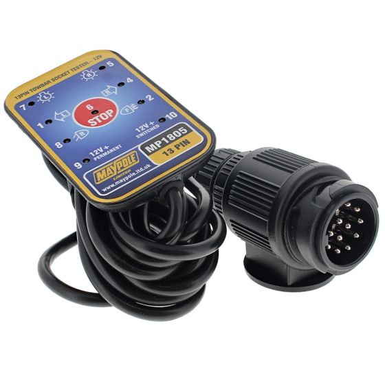 13 Pin Towbar Socket Tester with 3.5M cable