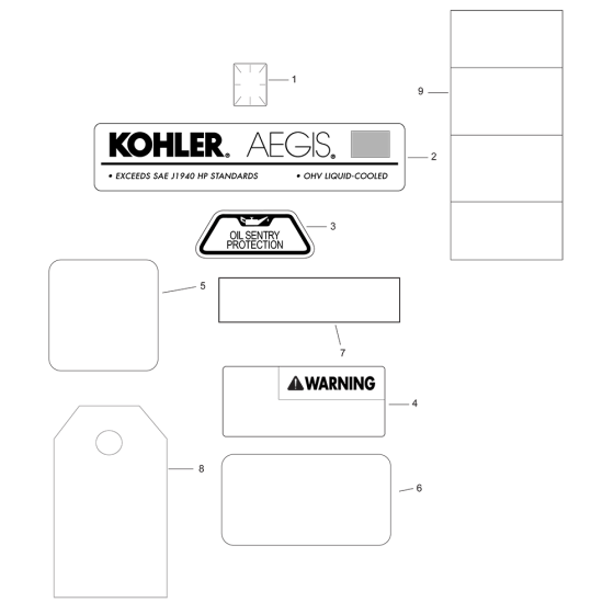 Identification for Kohler LH630 Engines