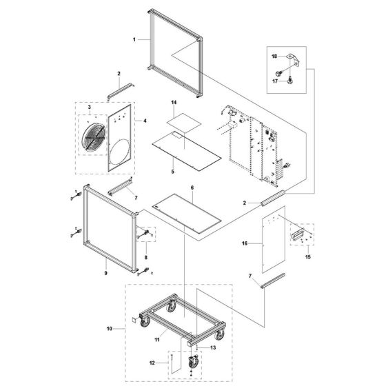 Chassis Assembly for Husqvarna