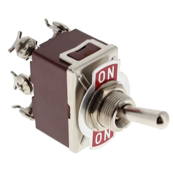 Toggle Switch DPDT - 15A/240V - 6 Terminals - Blade