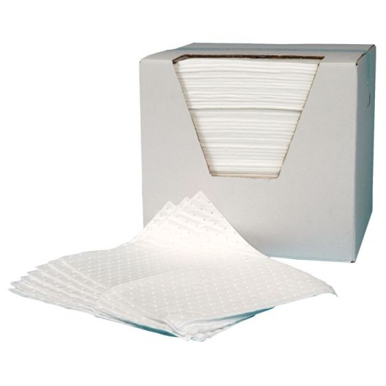 Absorbent Spill Pads, Double Weight - Box of 50