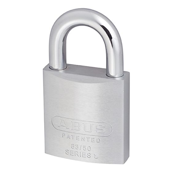 ABUS 83/50 Chrome Plated Brass Padlock Open Shackle