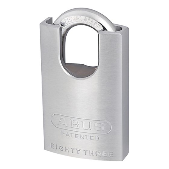 ABUS 83/50 Chrome Plated Brass Padlock Closed Shackle