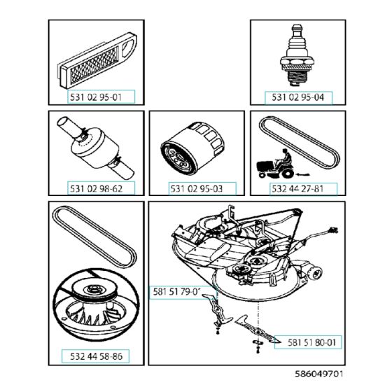 Husqvarna CTH 194 Accessories
