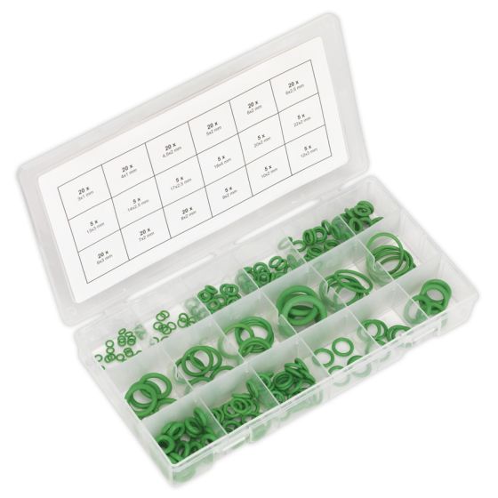 Air Conditioning Rubber O-Ring Assortment 225pc - Metric Sealey Part No. ACOR225