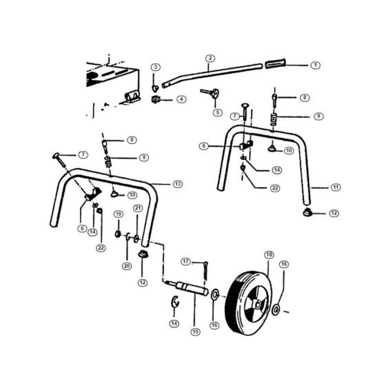 Chassis Assembly for Stihl/ Viking AD 4064 S Electric Shredders