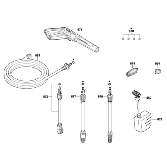 Bosch AdvancedAquatak 150 Assembly