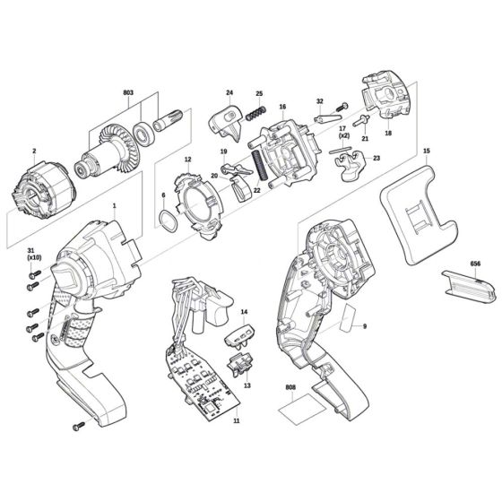 Cordless NanoBlade Saw Assembly for Bosch AdvancedCut 18