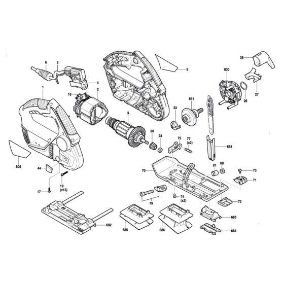 Multi-Saw Assembly for Bosch AdvancedCut 50