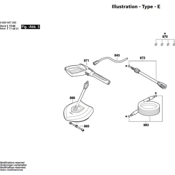 Washer Assembly for Bosch AQT 37-13