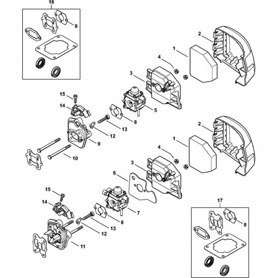 Air Filter & Spacer Flange