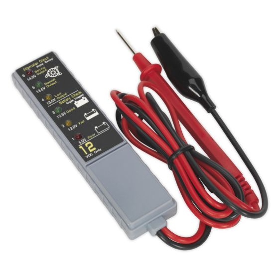 Battery/Alternator Tester 12V LED Sealey Part No. AK400