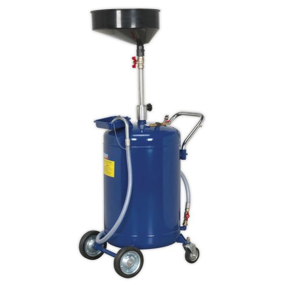 Mobile Oil Drainer 110ltr Air Discharge Sealey Part No. AK458DX