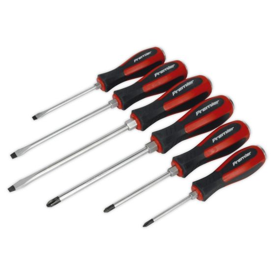 Screwdriver Set 6pc Hammer-Thru Sealey Part No. AK4932