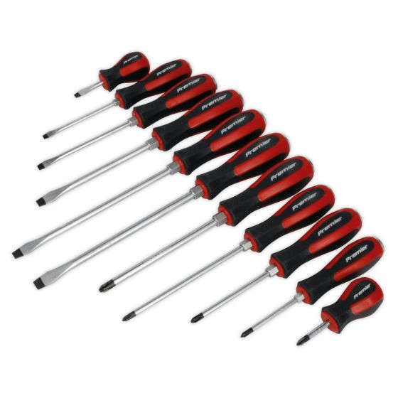 Screwdriver Set 11pc Hammer-Thru Sealey Part No. AK4933