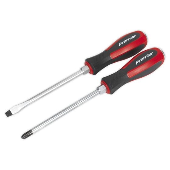 Screwdriver Set 2pc Hammer-Thru Sealey Part No. AK4938