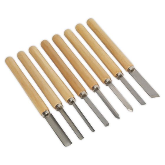 Wood Turning Chisel Set 8pc Sealey Part No. AK60/8