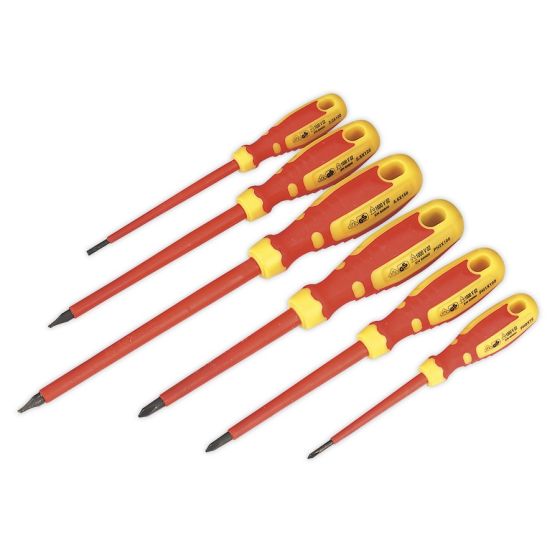 Screwdriver Set 6pc VDE Approved GripMAX Sealey Part No. AK6122