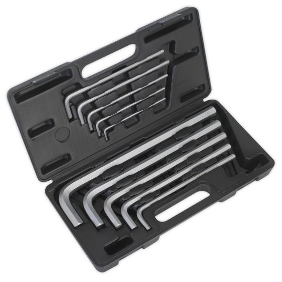 Jumbo Hex Key Set 10pc Extra-Long Metric Sealey Part No. AK6143