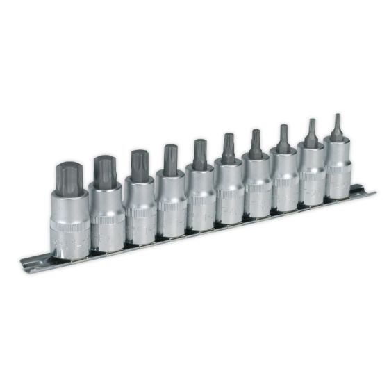 TRX-Star Socket Bit Set 10pc 1/2"Sq Drive Sealey Part No. AK6208