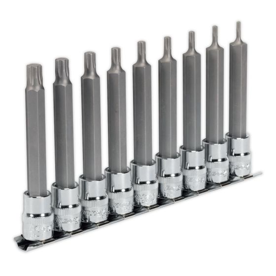 TRX-P Socket Bit Set 9pc 3/8"Sq Drive 100mm Sealey Part No. AK6223