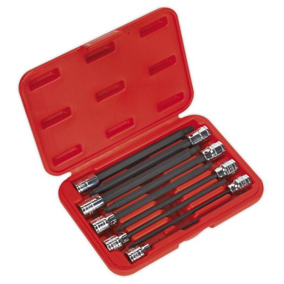 TRX-Star Socket Bit Set 9pc 3/8"Sq Drive 150mm Sealey Part No. AK62261