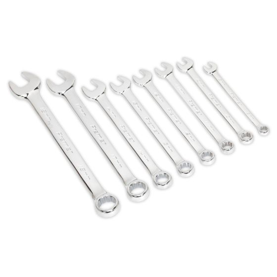 Combination Spanner Set 8pc Metric Sealey Part No. AK63008