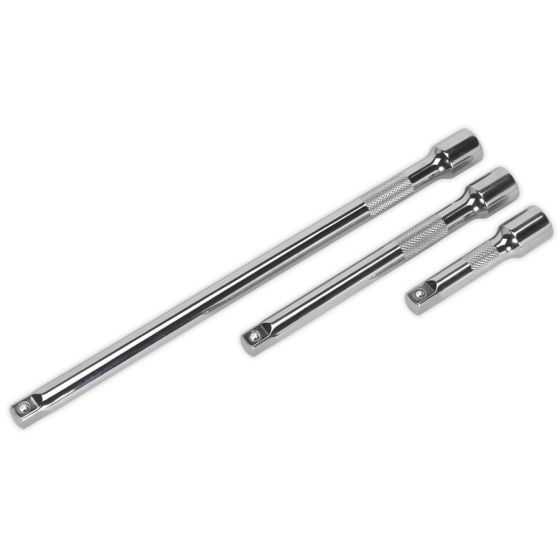 Extension Bar Set 3pc 3/8"Sq Drive Sealey Part No. AK6340