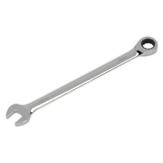 Combination Ratchet Spanner Extra-Long 18mm Sealey Part No. AK6391018