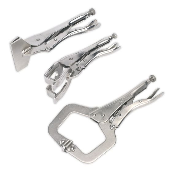 'C' Clamp & Welding Clamp Set 3pc Sealey Part No. AK67