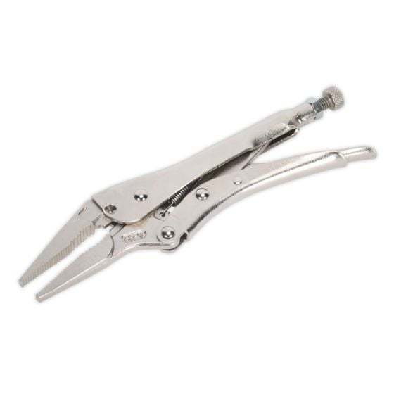 Locking Pliers Long Nose 210mm 0-60mm Capacity Sealey Part No. AK6825