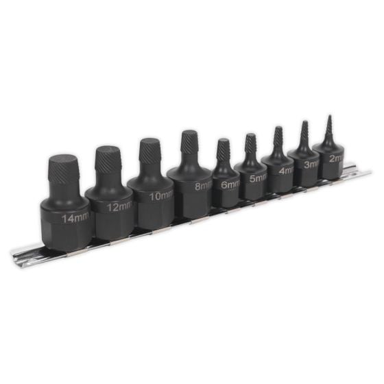 Stud Extractor Set 9pc Sealey Part No. AK7222