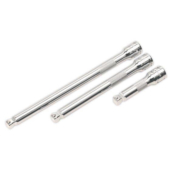 Wobble/Rigid Extension Bar Set 3pc 3/8"Sq Drive Sealey Part No. AK763