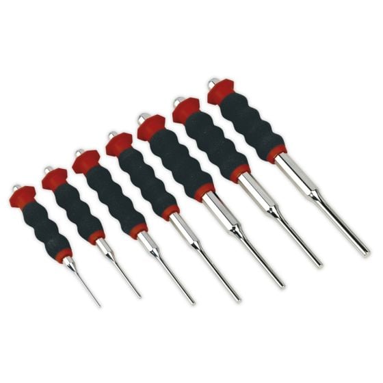 Sheathed Parallel Pin Punch Set 7pc 2-8mm Sealey Part No. AK9131