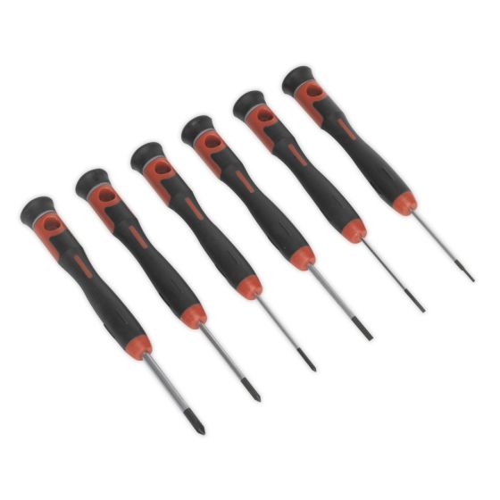 Precision Screwdriver Set 6pc Sealey Part No. AK97302