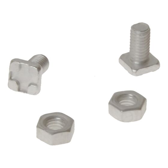 GH004 Square Glaze Bolts & Nuts Pack of 20 by ALM - GH004