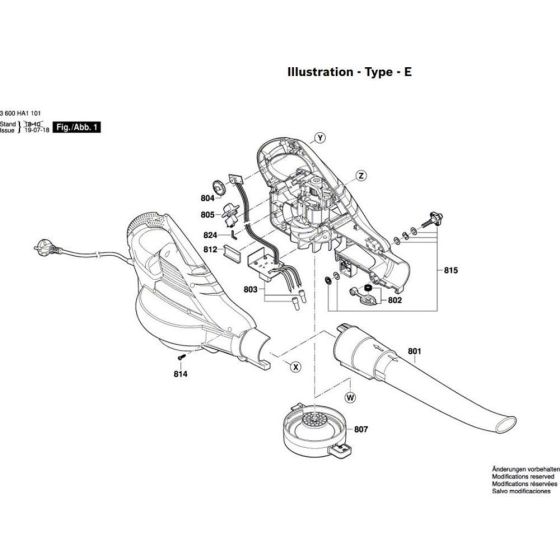 Electric Garden Blower & Vacuum Assembly for Bosch ALS 30