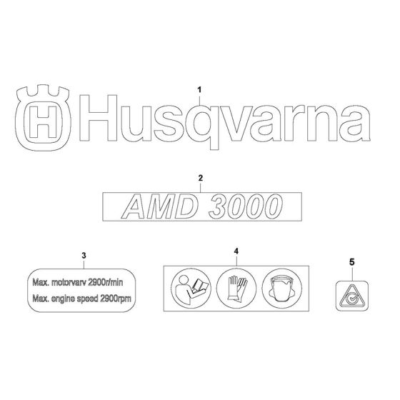 Decals for Husqvarna AMD 3000