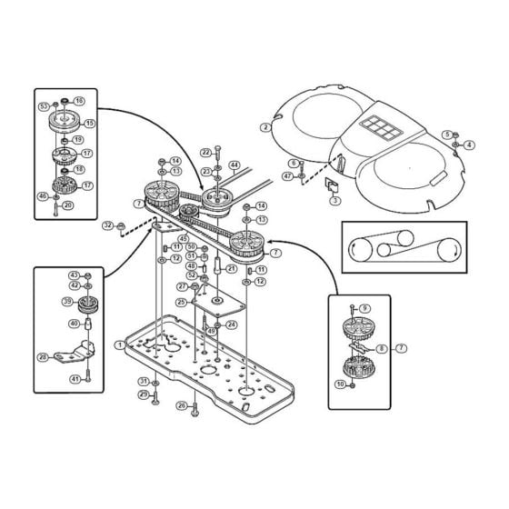 Blade Drive  for Stihl/ Viking AME 842 Ride on Mowers