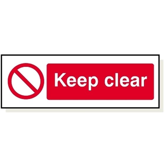 Keep Clear S/Adhesive