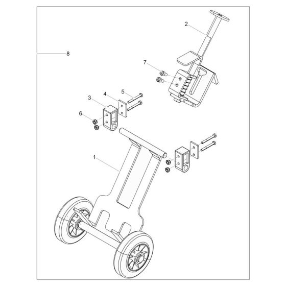 Trolley Assembly for Wacker AP1850we