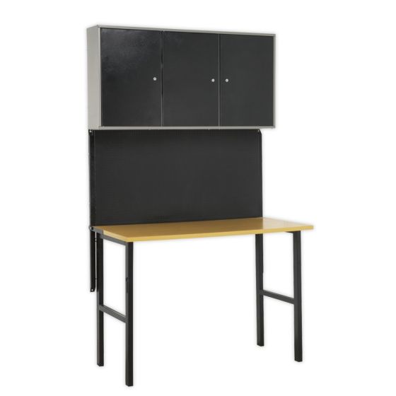 Foldable Workstation with Cupboards Sealey Part No. AP20FWB