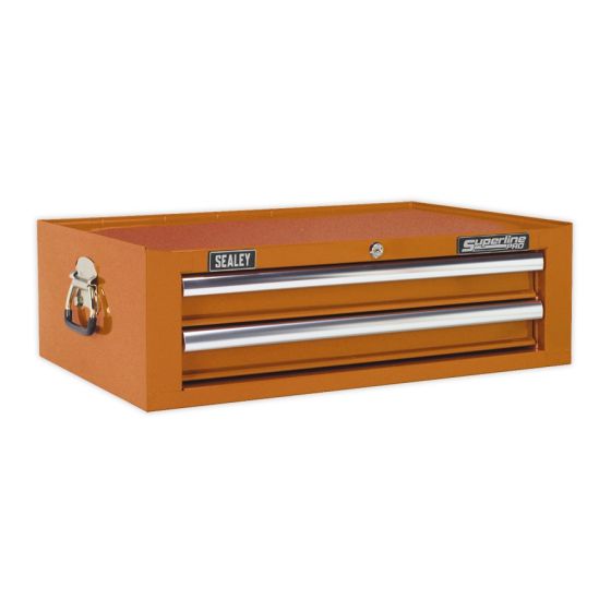 Mid-Box 2 Drawer with Ball Bearing Slides - Orange Sealey Part No. AP26029TO