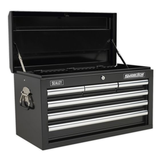 Topchest 6 Drawer with Ball Bearing Slides - Black Sealey Part No. AP33069B