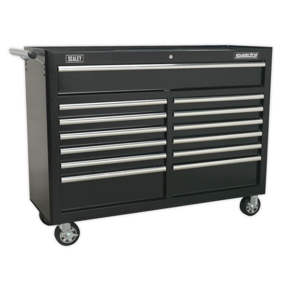 Rollcab 13 Drawer with Ball Bearing Slides - Black Sealey Part No. AP5213TB